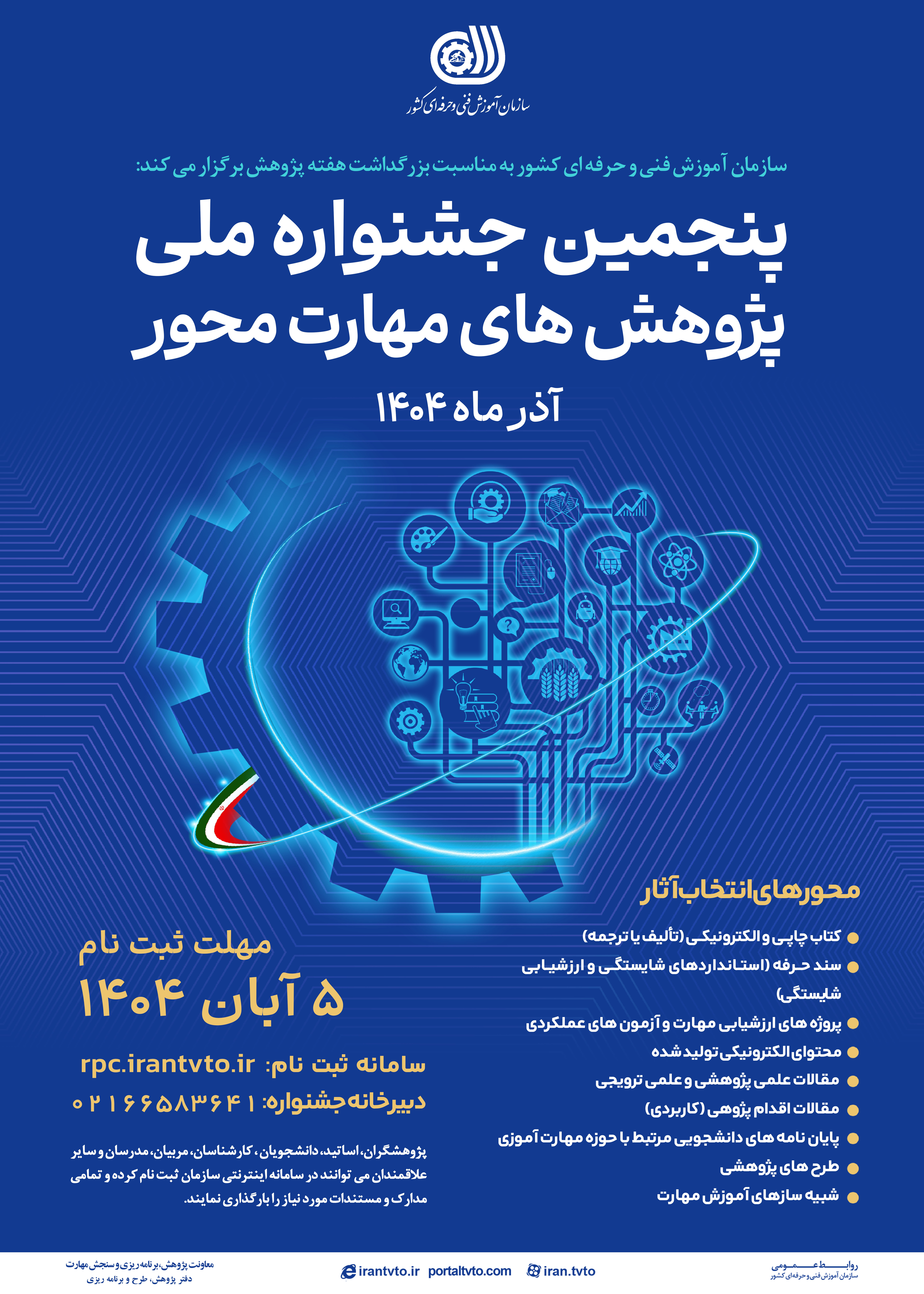 پنجمین جشنواره ملی پژوهش مهارت محور